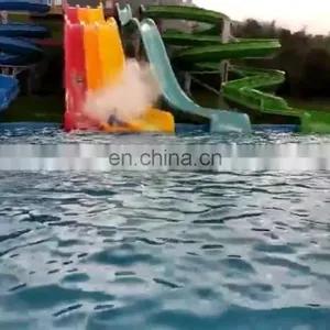 Outside Water Park Equipment Water Play Slide Fiberglass Slide thumbnail-1