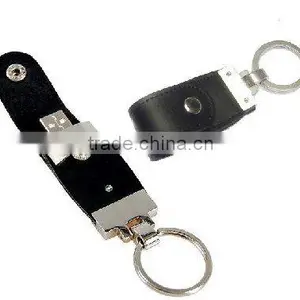 Black Leather 16MB-32GB Usb Flash Drive/usb Flash Memory thumbnail-1