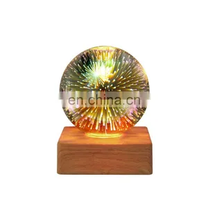 LED Plug-in 3d Fireworks Night Light Bedroom Usb Colorful Starry Atmosphere Lamp Bedside Decorative Table Lamp thumbnail-6