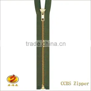 High Qualtity No.3 Fashion Golden Brass Metal Zipper thumbnail-1