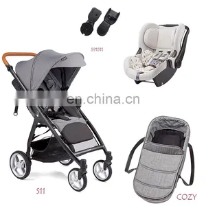 High Quality Baby Carry Cot/functional 2 Way Use Carry Cot/3 in 1 Baby Stroller With Car Seat and Carry Cot Smiloo thumbnail-4