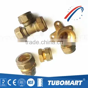 OEM High Quality Brass Screw Compression Fittings for Copper Pipe thumbnail-1