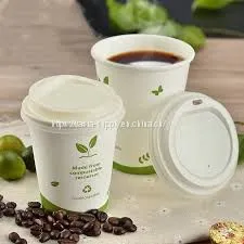 Custom Compostable Paper Cups 16oz Single Wall Kraft Paper Hot Biodegradable Mug thumbnail-1