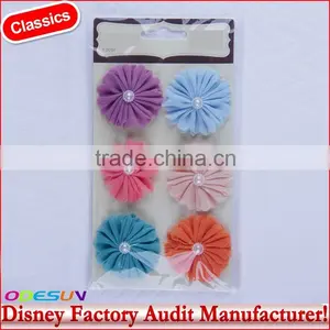 Disney Universal NBCU FAMA BSCI GSV Carrefour Factory Audit Manufacturer 1" Paper Flowers 6 Pack thumbnail-1