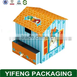 House Shape Happy Wedding Cute Paper Candy Gift Boxes thumbnail-3