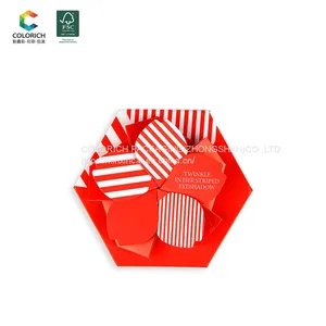 Empty Luxury Eyeshadow Palette Create Your Brand Gift Box Cardboard Paper Packaging Box Brown Eyeshadow Palette Private Label thumbnail-2