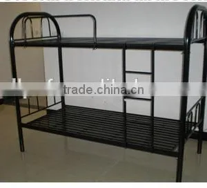 Cheap Heavy Duty Metal Strong Dormitory Military Double Steel Army Bunk Bed With Iron Stepladder thumbnail-2