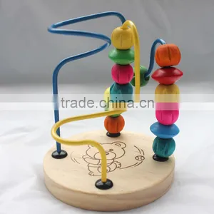 Intelligence Wood Stringing Beads Pull String Toy thumbnail-2