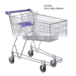 Australia Style Smart Classcial Steel Unfolding 100L Shopping Trolley thumbnail-5