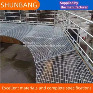 Steel Grating Platform Steel Grating Galvanized Steel Grating Steel Grating Hot-dip Galvanized Ditch Cover thumbnail-3