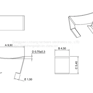 SUS301 Material ER9.5 High Frequency Transformer Clips,ER9.5 Clamps,,surface Cleaning. thumbnail-3