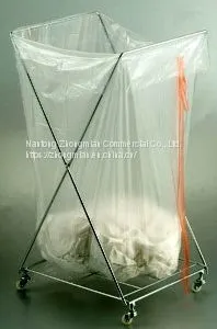 Water Soluble Side and Strap (Soluble Temperature: 25°C) Red Laundry Bag 710*990mm 25um thumbnail-2