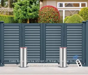 UPARK Automatic E Bollard Car Parking Driveway Barrier Retractable Battery Operated Bollards thumbnail-1