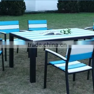 Outdoor Synthetic Rattan Sofa Dining Set With Parasol PE Wicker Pool Furniture thumbnail-2
