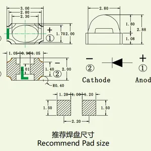 SMD 3020 Infrared (IR) Pair, IR TX&RX Diode Pair for Light Control, Linear Dimming, Newopto thumbnail-3