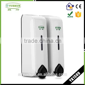 2*350ML Bathroom Double Hand Soap Dispenser/ABS Plastic Durable Manual Liquid Shampoo Shower Dispenser YK1051 thumbnail-1