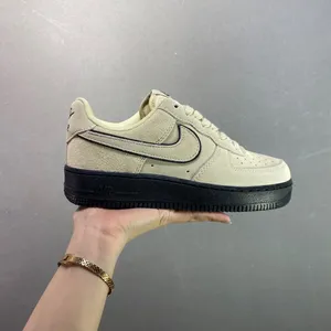 Nike Air Force 1 Low Ordnance Gray Air Force One Low-Top Athleisure Board Shoes Original Last Original ​Cardboard Woman and Men thumbnail-1