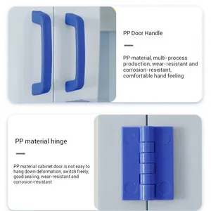 High Capacity PP Chemical Safety Cabinet With Adjustable Shelves & Double Lock Control | Ideal for Strong Acid/Base Storage thumbnail-3