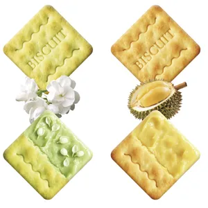 OEM/ODM Thick Layer Biscuit With Rich Flavour Durian Layer, Beef Layer in Squares and Rectangles Shapes thumbnail-5