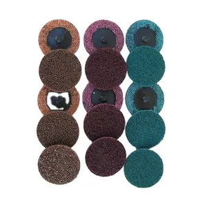 3M Nylon Sandy Disc 2 Inch Quick Change for Surface Disc MED Red 100PC Package 3M Original Imported Product thumbnail-5