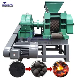 Customization Coconut Shell Wood Charcoal Ball Briquette Machine EPC thumbnail-1
