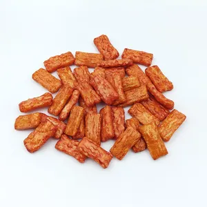 Baked Non-Fried Salty Brine Flavor Rice Crackers, Crispy Ribbed Rice Puffed Snacks, With OEM Private Label & Bulk Export Service thumbnail-1