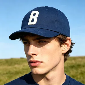 Solid Color Soft Cotton Dad Hat Curved Brim Adjustable Buckle Unisex Daily Outdoor Custom Hat thumbnail-1