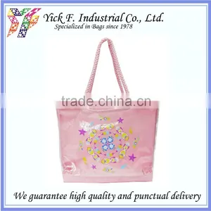 Fish Printed Pinky Summer Kids Children Beach Tote Bag thumbnail-1