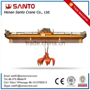 Widely Used Waste Grab Overhead Crane Traveling Crane Grab Bridge Crane 10t thumbnail-1
