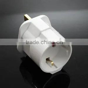 CE ROHS Approved Reliable PC UK Ireland HK Malaysia Singapore to Schuko Germany EU Plug Travel Adapter Converter thumbnail-3