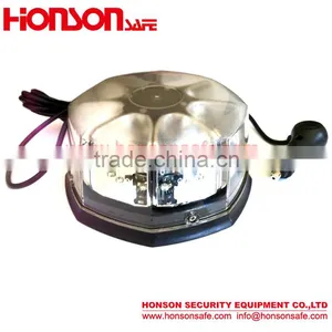 3W LED Circle Waterproof Warning Vehicle Beacons Light With Cigarette Plug HTL-318 thumbnail-1