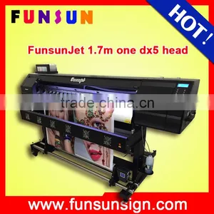 Big Discount 5ft 6ft Funsunjet 1700k Eco Solvent Sublimation Printer With DX5 Head thumbnail-1