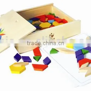 Educational Toys Kids Wooden Playing Puzzle Pieces, Wooden Magnetic Puzzle Box thumbnail-1