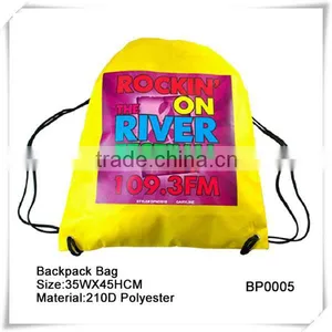 Customized Logo High Quality Promotional Drawstring Bag thumbnail-1