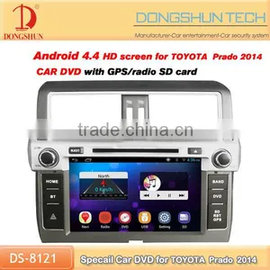 9'' Wide Screen With Android Car 2din Dvd Player for Toyota Prado2014 thumbnail-1