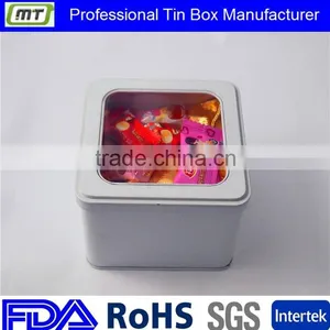Small Square Window Tin Box Package thumbnail-2