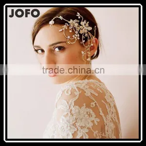 New 2015 Hair Jewelry Wedding Bridal Hair Accessories Hair Sticks Rhinestone Flower Hairpins thumbnail-1