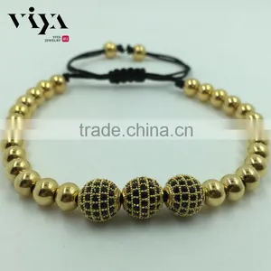 2016 Latest Fashion Beaded Wrap Steel Beads Wrist Bracelet thumbnail-6