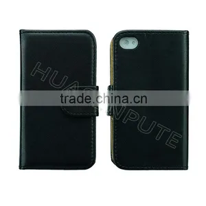 China Supplier High Quality Flip Wallet Leather Case For IPhone4/4S thumbnail-2