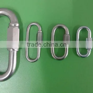 Steel Electric Galvanized Wide Jaw Quick 5*62mm Link Snap Hook Karabiner Rigging Manufacturer thumbnail-2