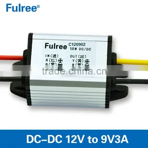 Waterproof DC-DC Converter 12v12v-22v to 9v2a Step Down Power Converter, Car Power Supply Module thumbnail-1