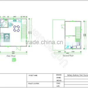 Two Storey Most Economical One Bedroom Prefab Loft Family Living House With 70 Years Life thumbnail-5