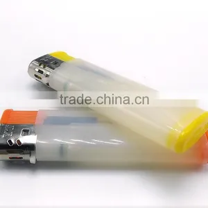 Hot Selling Semi Transparent Colored Plastic Lighter thumbnail-5