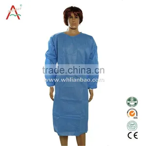 Disposable Nonwoven Doctor Medical White Lab Coat thumbnail-1