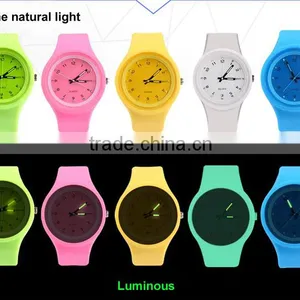 Attactive Whole Luminous Silicone Jelly Watches Top Sale Interchangeable Strap Watch thumbnail-5