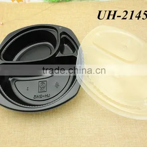 PP Plastic Disposable 3 Compartment Microwave Safe Takeaway Food Container Lunch Tray thumbnail-1