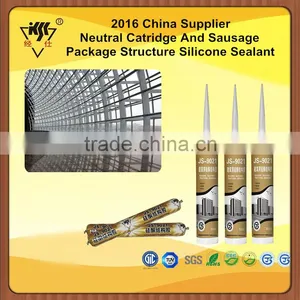 2016 China Supplier Neutral Catridge And Sausage Package Structure Silicone Sealant thumbnail-1