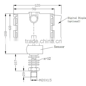 High Temperture Smart Pressure Transmmitter With LCD Display thumbnail-2