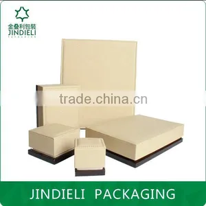 Top Grade Off-white Velvet Whole Jewelry Set Box Packaging thumbnail-1