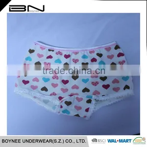 Factory Design Available 3-12 Year-old Softexible OEM Kintted Kid Girl Model Underwear thumbnail-5
